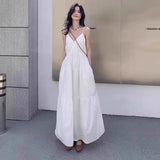 Tea Break French First Love White Slip Dress Women's Summer 2024 New Resort Style High-end Temperament Long Skirt