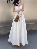 Tea Break French First Love White Slip Dress Women's Summer 2024 New Resort Style High-end Temperament Long Skirt